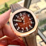 Buy Replica Patek Philippe Aquanaut 39mm Watches Rose Gold and Brown